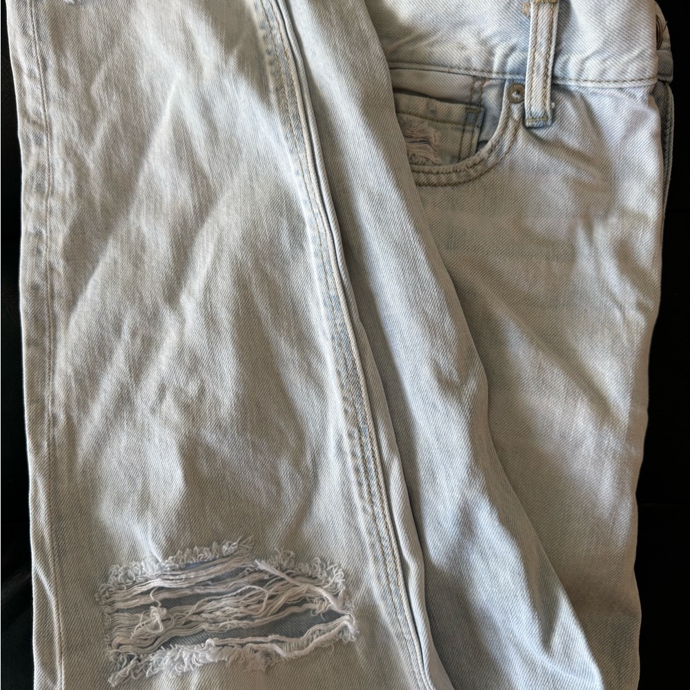 Light Blue Distressed Jeans